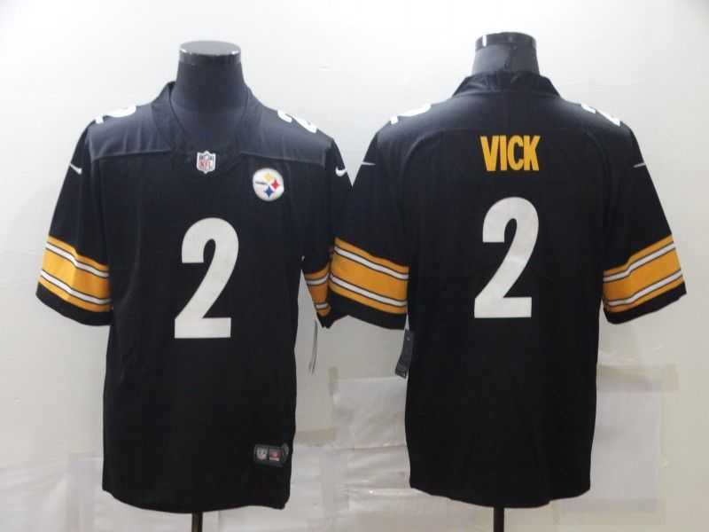 Men Pittsburgh Steelers 2 Vick Black Nike Limited Vapor Untouchable NFL Jerseys